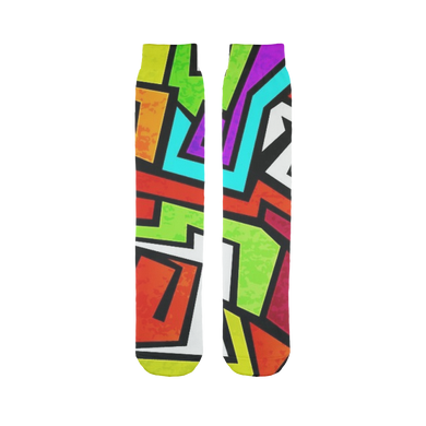 colorful-graffiti-vector Sublimation Tube Sock