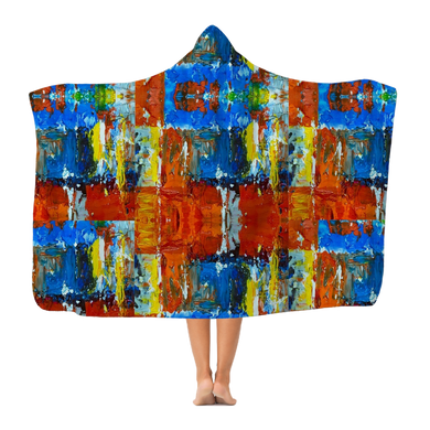 Custom Paint drip hooded-blanket-adult  ﻿Classic Adult Hooded Blanket - neverleavehomedeals.com