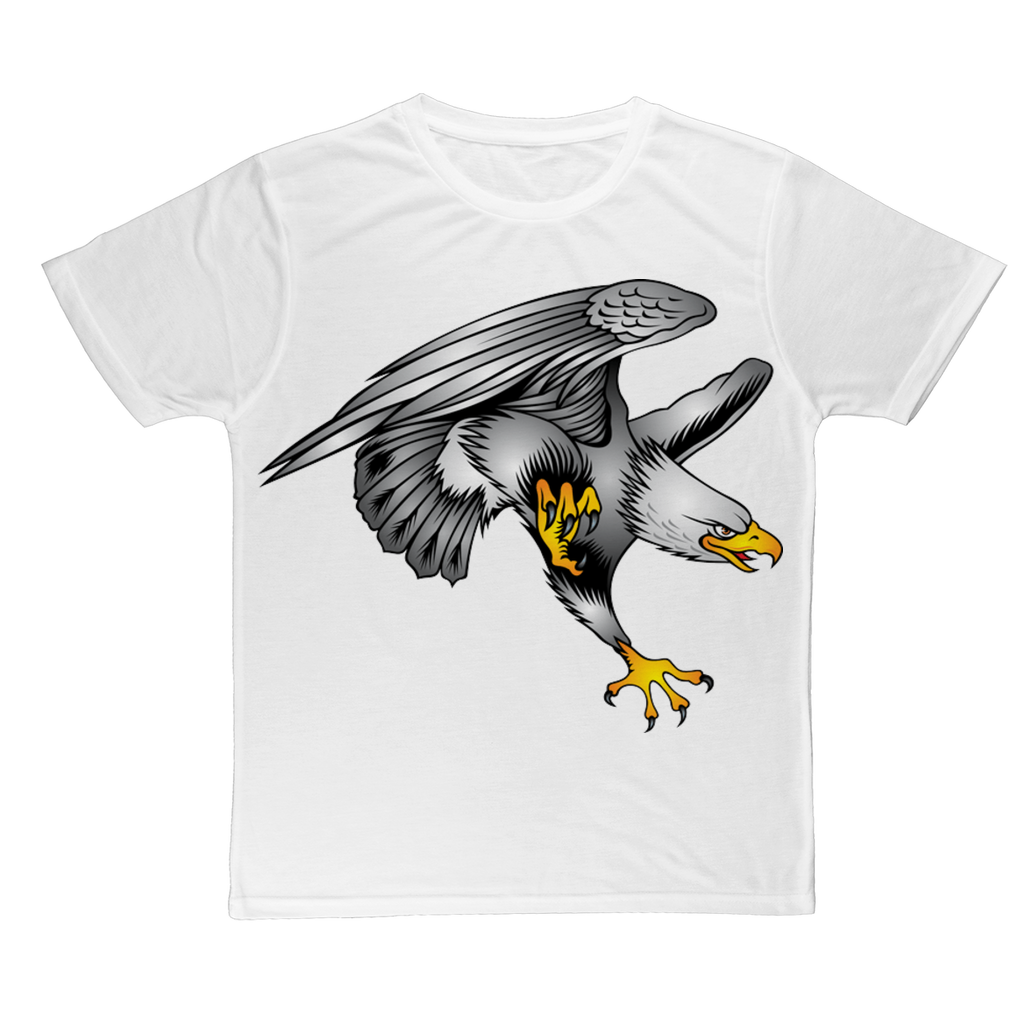 Custom Design Eagle Landing  ﻿Classic Sublimation Adult T-Shirt - neverleavehomedeals.com