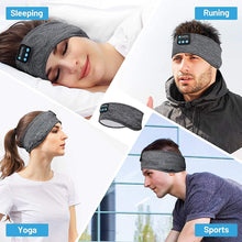 Sleep Headphones Wireless, Bluetooth Sports Headband Headphones with Ultra-Thin HD Stereo Speakers Perfect for Sleeping,Workout,Jogging,Yoga,Insomnia, Air Travel, Meditation, Grey