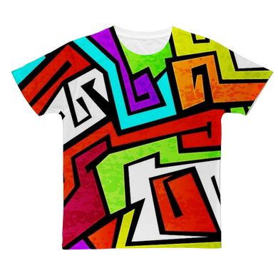 colorful-graffiti-vector Classic Sublimation Adult T-Shirt
