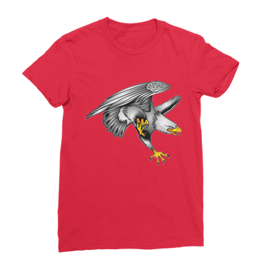 Custom Design Eagle Landing  ﻿Premium Jersey Women's T-Shirt - neverleavehomedeals.com
