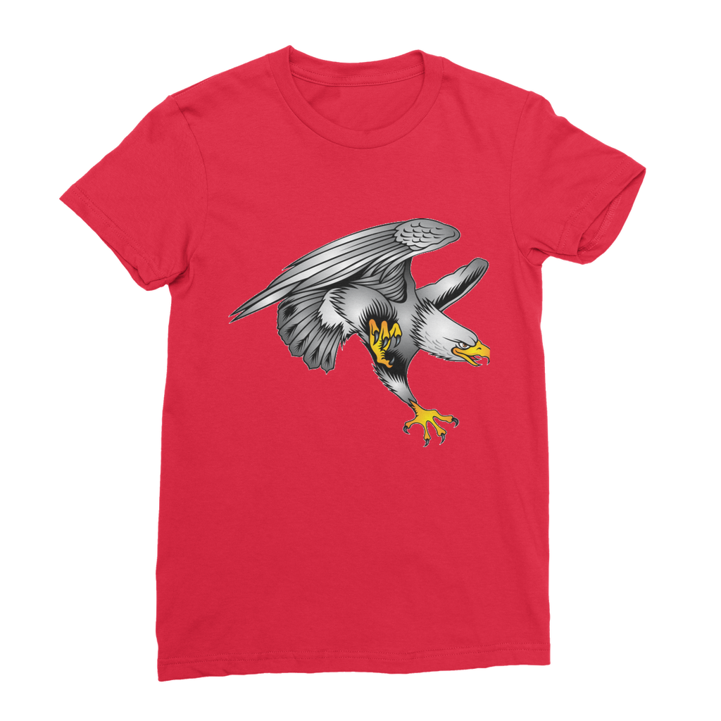 Custom Design Eagle Landing  ﻿Premium Jersey Women's T-Shirt - neverleavehomedeals.com