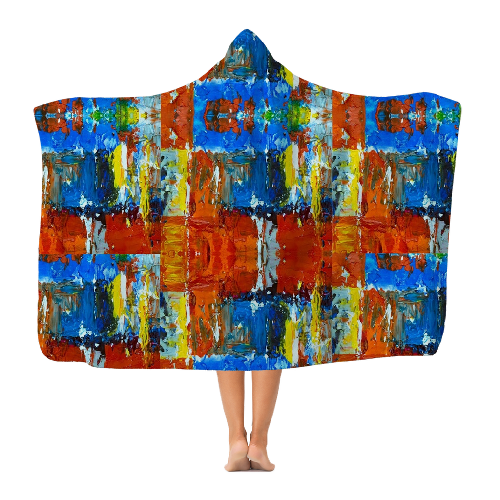 Custom Paint drip hooded-blanket-adult  ﻿Premium Adult Hooded Blanket - neverleavehomedeals.com