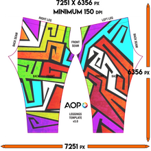 colorful-graffiti-vector Leggings