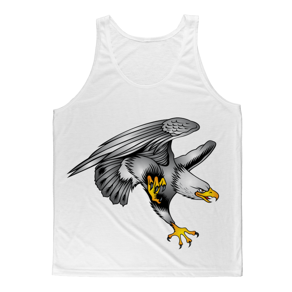 Custom Design Eagle Landing  ﻿Classic Sublimation Adult Tank Top - neverleavehomedeals.com