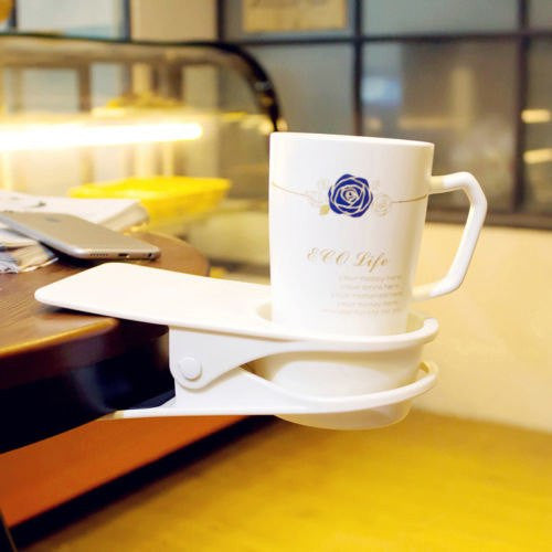 Cup Holder Desk Clips - neverleavehomedeals.com